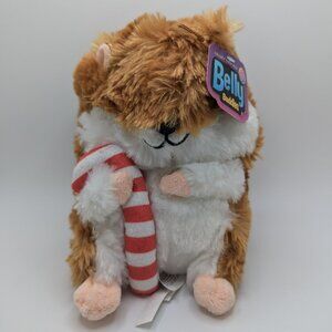 Nanco Belly Buddies Hamster Gerbil Plush Stuffed Animal Chubby Holiday Size 7"